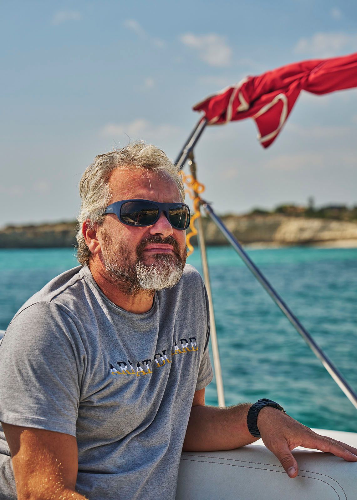 Portrait of Captain Alessandro on board