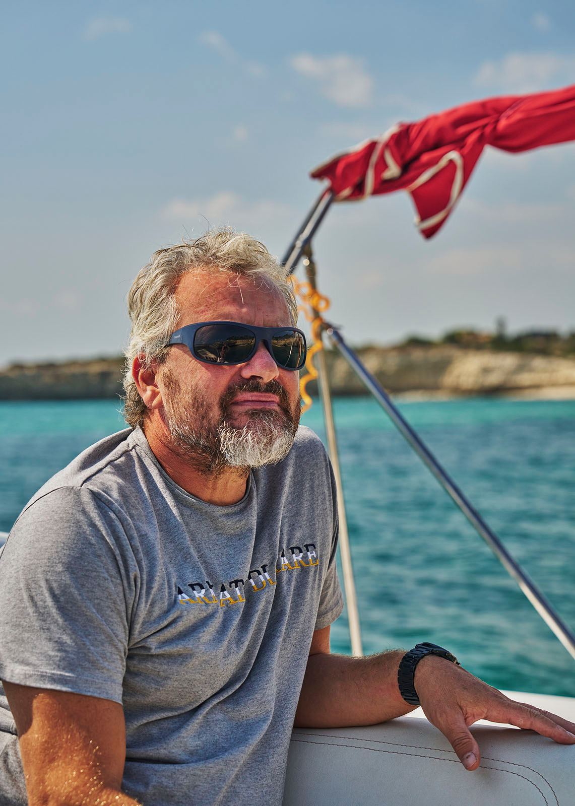 Portrait of Captain Alessandro on board